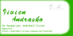 vivien andrasko business card